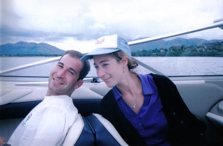 Debbie and Craig on the boat