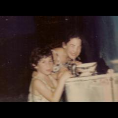 Debbie & Craig at a water fountain