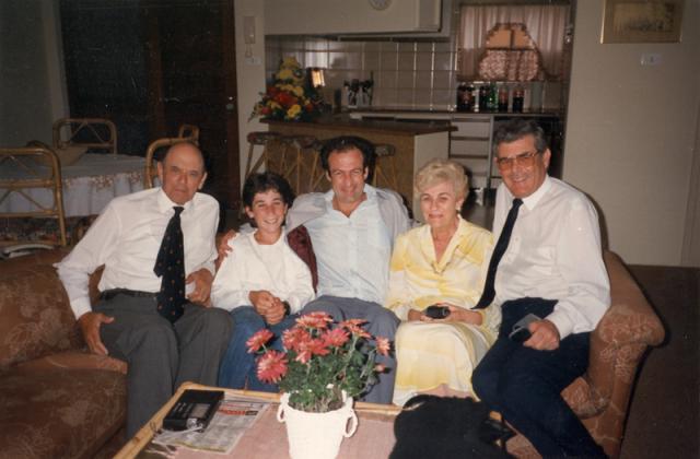 Grandpa Oscar, Craig, Graeme, Granny Helen, Basil (Helen's Brother)