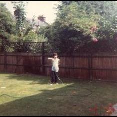 Watering Fortismere garden