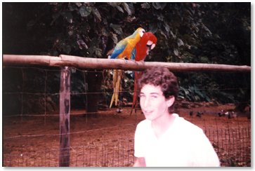 At Birdpark near Durban with Dad