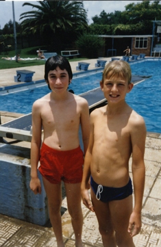 With a friend