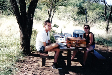 Debbie and Craig at the Lion Park