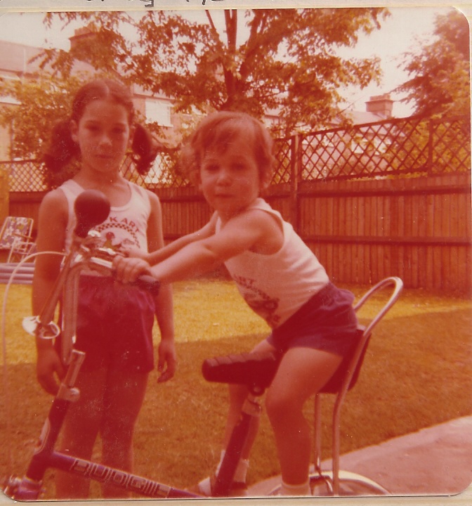 On Debbie's Bike. Muswell Hill.