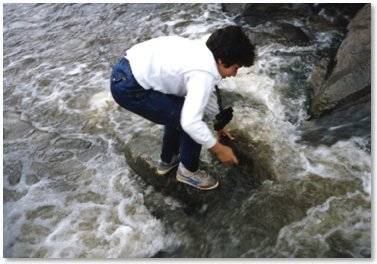 Crossing the Blouklip River