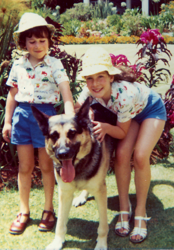 With Debbie and Granny Helen's Dog, Chaka